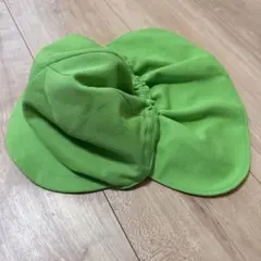子供　カラー帽子　緑✖️黄色　頭周り約54センチ