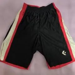 【超美品】CONVERSE COMPETITION バスケットボールパンツ 黒赤