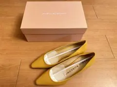 FABIO RUSCONI パンプス 23.5cm 37 マスタード　一度着用