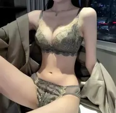 新品 ブラジャー上下セット ノンワイヤ 補正ブラ ショーツセット レディース