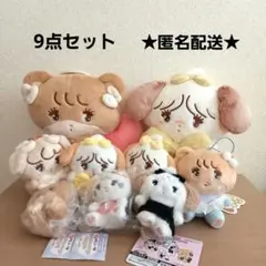 mikko　プライズ　ブラックリボン　天使 等　ぬいぐるみ マスコット　セット