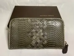 美品級 BOTTEGA VENETA ボッテガヴェネタ 本物パイソン 長財布 pawnkawamura2_a2307-0300