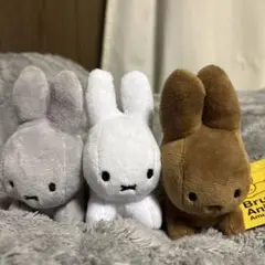 ミッフィぬいぐるみセット（グレー・ホワイト・ブラウン）