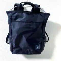 スターダム　STARDOM ブラックナイロンリュック・バックパック　ステッカー