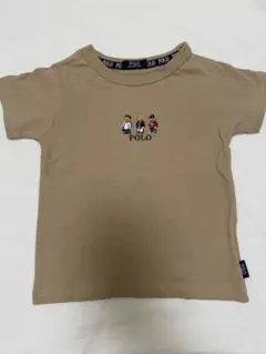 [新品同様] ポロベア Tシャツ 110 くま ブラウン男の子 女の子半袖
