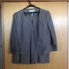 ノーカラージャケット　上下