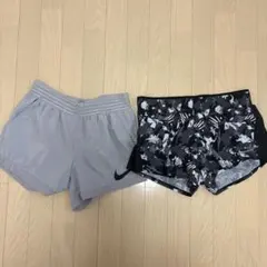 K1963 Nike ショートパンツ 陸上 グレー 迷彩柄 レディース L 2点