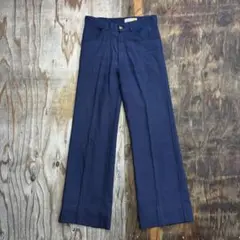 70s FARAH フレア スラックス ネイビー VINTAGE SCOVIL