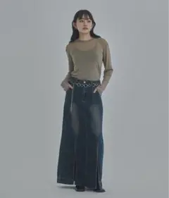 bita. サイドスリットデニムスカート