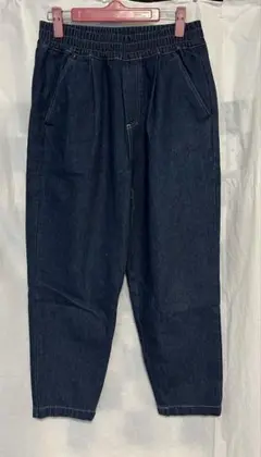 ゴムパンツ　ワイドパンツ テーパードパンツ　デニム　ジーンズ　ナチュラル系