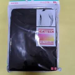 新品　UNIQLO　HEATTECH クルーネックTシャツ XL ブラック