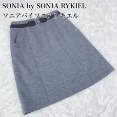 SONIA by SONIA RYKIEL リボン付タイトスカート ウール混 Sのサムネイル