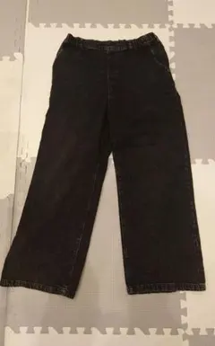 GLOBAL WORK GOODデニムイージーパンツL　ブラック