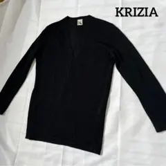 ❻クリッツィアレーヨン長袖薄手カーディガンフロントオープンボレロVネック黒Ｌ