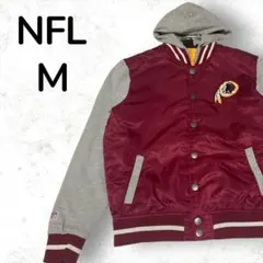 【一点物】NFLワシントン・レッドスキンズ スタジャン M エンブレム 袖刺繍のサムネイル