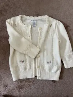 ラルフローレン　ホワイトケーブルニット カーディガン