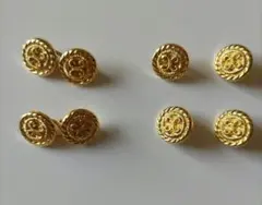 金ボタン4個　カフスボタン2個　飾りボタン　パーツ
