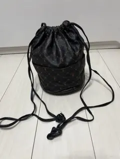TRUSSARDI トラサルディ　バケツ型ショルダーバッグ 黒系のサムネイル