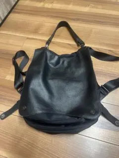 2way リュック レディース ブラック ナイロン レザー 通勤 通学