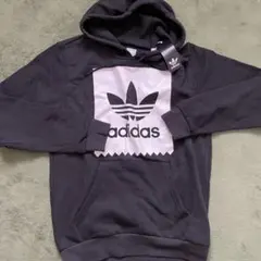 レディース 新品 adidas アディダス ロゴ プルオーバー パーカー S