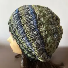 ビーニー ワッチ 折り返し　ニット帽　クロシェハット　キャップ　手編み帽子
