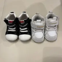 12.5 ベビー　スニーカー　ミキハウス　コンバース
