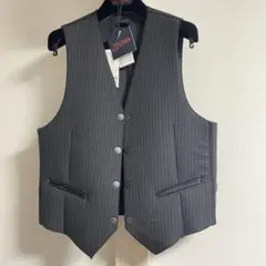 極美品 タグ有り ハンガー付き ゴルチェ ベストsize46 ダークグレー