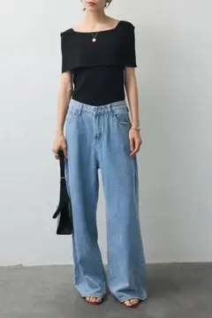 正規品Freneオフショルダー長袖トップス 2色セット