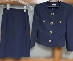 ネイビー ジャケット スカート セット 9号
