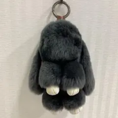 うさぎ　ぬいぐるみ　キーホルダー　グレー