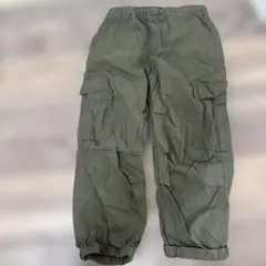 ユニクロカーゴパンツ 120サイズ オリーブグリーン