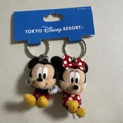 【新品未使用】ディズニー　ミッキー　ミニー　セットキーホルダー