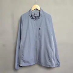 古着 champion チャンピオン 薄手ジャケット グレー M スポーツ