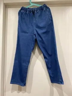スゴラクワイドデニムパンツ グローバルワーク 新品 130cm