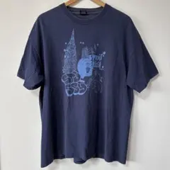 STUSSY 00s ヴィンテージ グラフィックTシャツ ネイビー