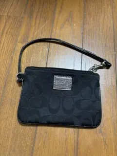 コーチ ブラック ポーチ　coach used
