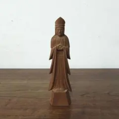 一位一刀彫 観音様 飛騨高山 高級木 民藝 仏像 - メルカリ
