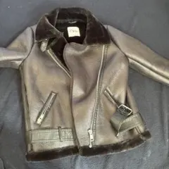 ZARA レディース 人気ダブルフェイス　人気フェイクレザージャケット  Ｍ