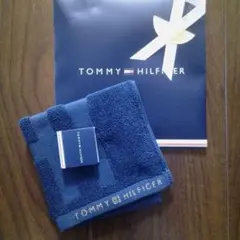 【即購入OK】トミーフィルフィガーミニタオル　ネイビー　タグ付き