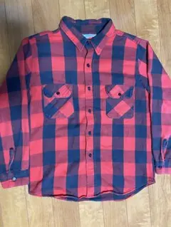 70s USA製　FIVE BROTHERネルシャツ　ビンテージ　3xl 赤