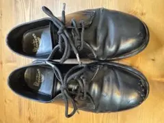 【訳あり格安】ドクターマーチン 3ホール ホワイトステッチ 黒 傷・破れあり