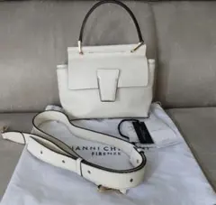 ジャンニキアリーニ　ELETTRA 本革 2way ショルダー ミニハンドバッグ