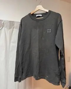 STONE ISLAND ブラック ロングスリーブ Tシャツ L