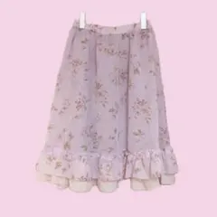 ♡ axes femme 花柄フレアスカート ♡