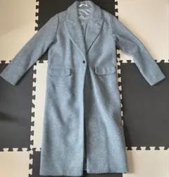 GRL ウールタッチロングチェスターコート グレー Mサイズ