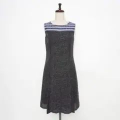 ギャバジンケーティー 総柄ワンピース レース ネイビー サイズ9*OD72