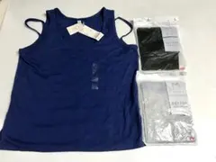 ユニクロ　タンクトップ、ノースリーブTシャツ L.XLサイズ　3枚　★か4363