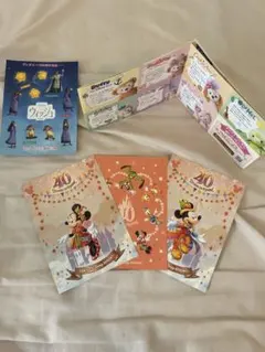 ディズニー 40周年記念 ポストカード