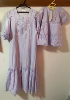 【新品】プティマイン　LIEN 親子リンク　レースワンピース
