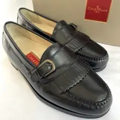 COLE HAAN コールハーン フリンジ バックル ローファー 24.5㎝E - メルカリ